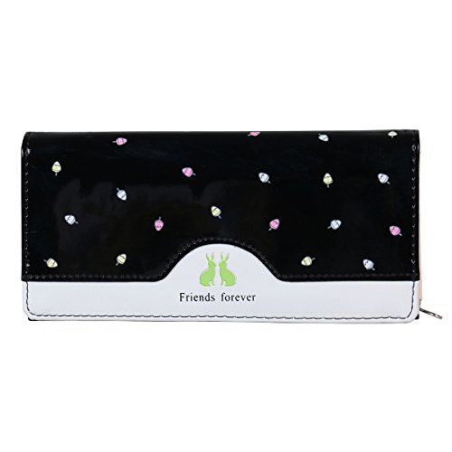 Adoptfade Süße bunte Damengeldbörse mit mehreren Kartenfächern, Blau von Adoptfade