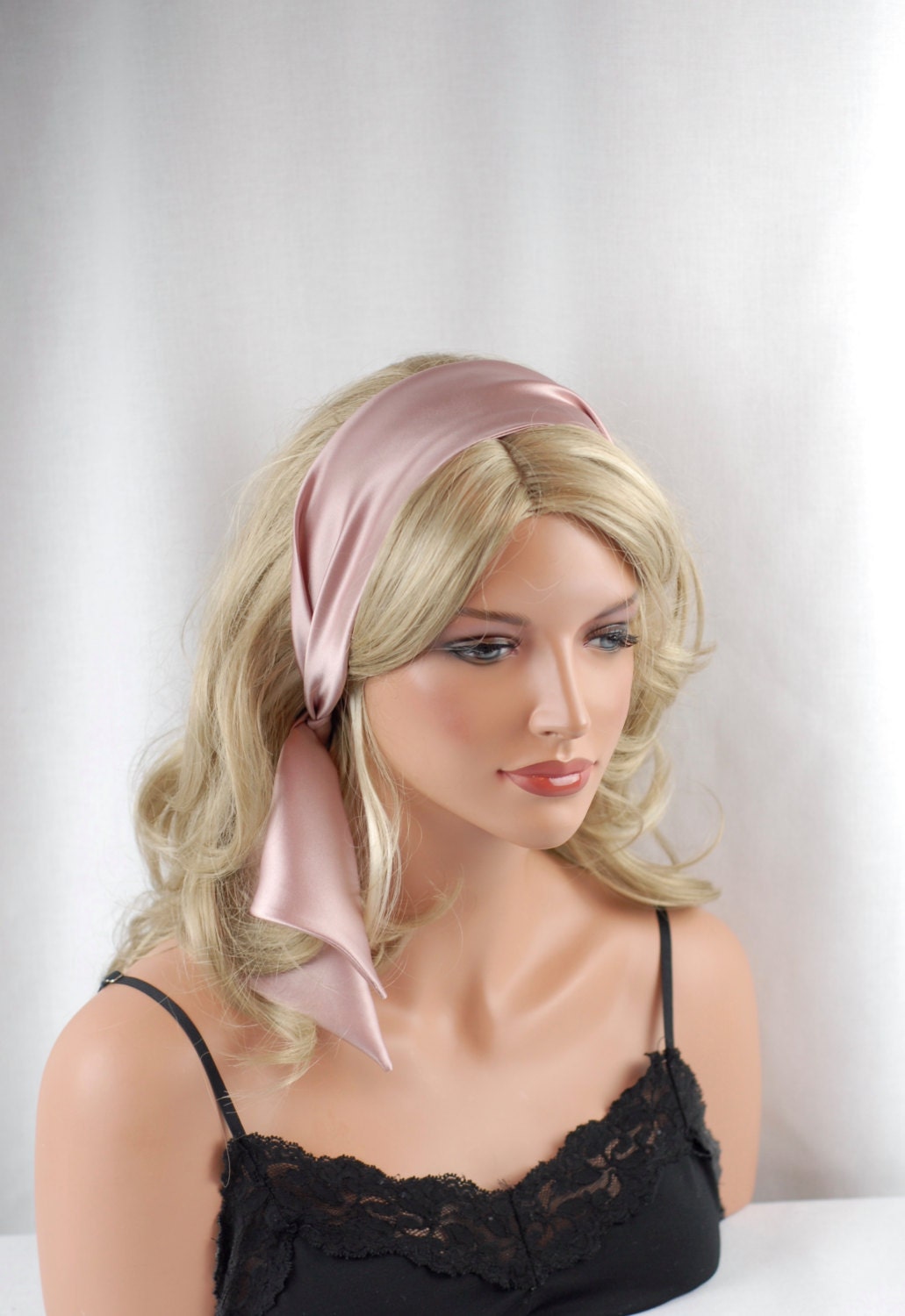 100% Reine Seide Wild Rose Stirnband, Größe 44 "x 2, 75", Maulbeerseide Charmeuse Seide, Haargummi, Haarband, Haarwickel 100% Reine Seide Wild Rose Stirnband, Größe 44 "x 2, 75", Maulbeerseide Charmeuse Seide, Haargummi, Haarband, Haarwickel von AdorabellaBaby