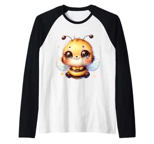 Niedliches Bienen-Design mit großen Augen für Kinder Raglan Niedliches Bienen-Design mit großen Augen für Kinder Raglan von Adorable Animal Designs for Boys and Girls