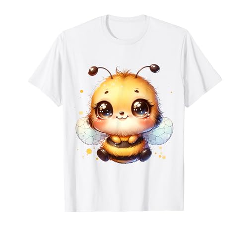 Niedliches Bienen-Design mit großen Augen für Kinder T-Shirt von Adorable Animal Designs for Boys and Girls
