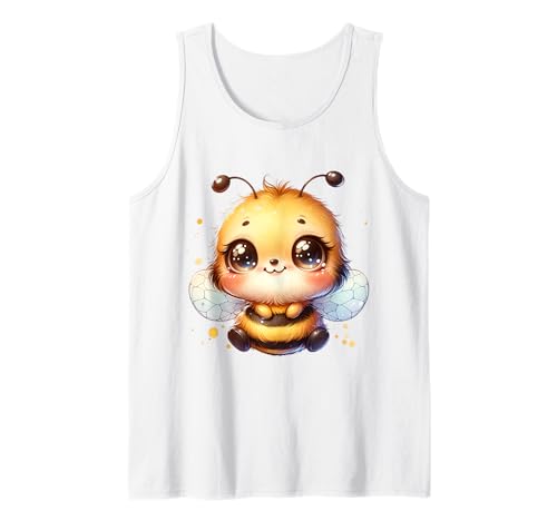 Niedliches Bienen-Design mit großen Augen für Kinder Tank Top von Adorable Animal Designs for Boys and Girls