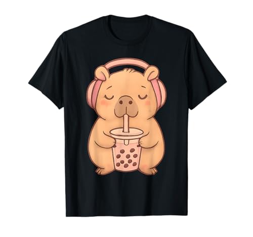 Capybara Kawaii Mädchen T-Shirt Capybara Kawaii Mädchen T-Shirt von capybara tshirt
