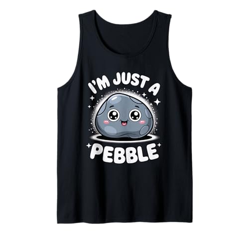 Lustiger niedlicher Spruch I Am Just A Pebble Kawaii Rock Damen Herren Tank Top Lustiger niedlicher Spruch I Am Just A Pebble Kawaii Rock Damen Herren Tank Top von Adorable Cartoon Stone Humor Playful Collector Gag