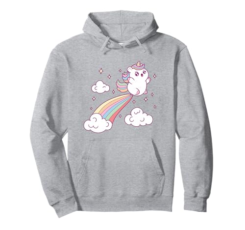 Einhorn für Mädchen Niedliches Regenbogen Magisches Einhorn Fliegend Pullover Hoodie Einhorn für Mädchen Niedliches Regenbogen Magisches Einhorn Fliegend Pullover Hoodie von Adorable Magical Rainbow Unicorn Kawaii Gifts Co.