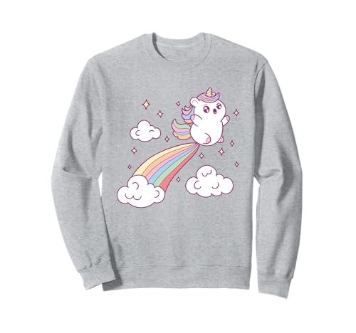 Einhorn für Mädchen Niedliches Regenbogen Magisches Einhorn Fliegend Sweatshirt Einhorn für Mädchen Niedliches Regenbogen Magisches Einhorn Fliegend Sweatshirt von Adorable Magical Rainbow Unicorn Kawaii Gifts Co.