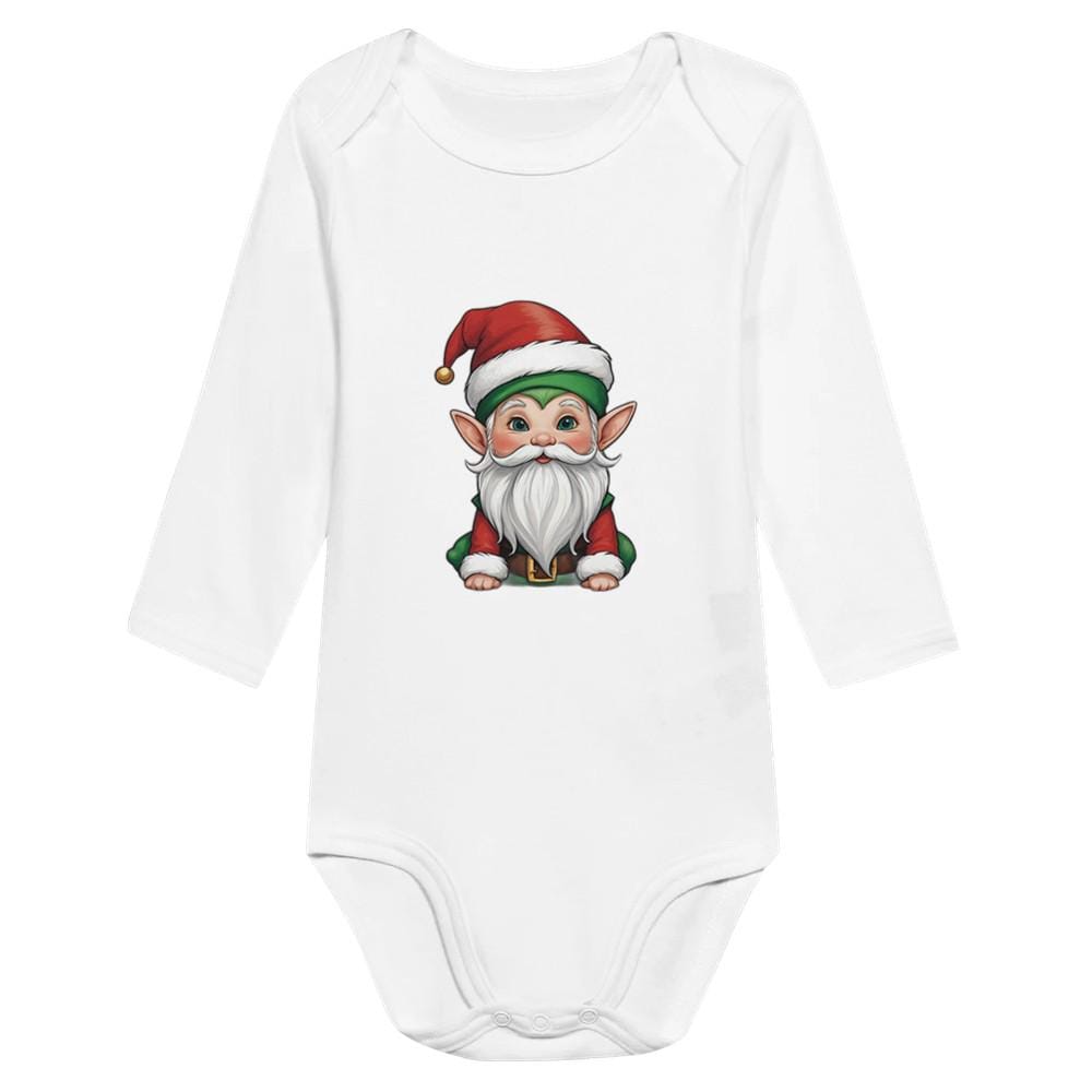 Baby Long Sleeve Bodysuit Cute Christmas Elf von AdorableCutiepies