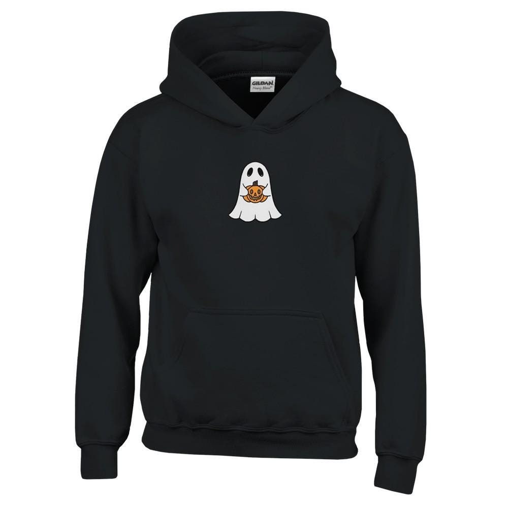 Kids Pullover Hoodie Halloween Holiday Ghost & Pumpkin von AdorableCutiepies