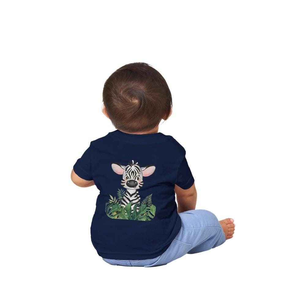 Süßes Baby T-Shirt Mit Tiger Und Zebra-Design - in 4 Farben 100% Baumwolle, Super Weich & Bequem | Gr. 6-24 Monate I Babykleidung von AdorableCutiepies