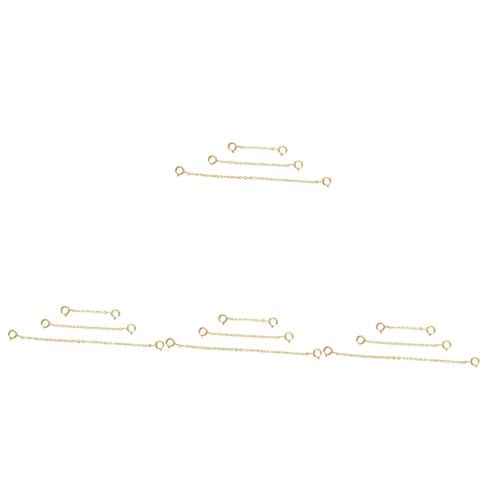 Adorainbow 12 Stk s925 Verlängerungskette Halsbandkette für Damen Silberkettenverlängerung für Damen Halskette Schmuck Kettenverlängerung selber machen Endungen von Erweiterungsschwänzen Mode von Adorainbow