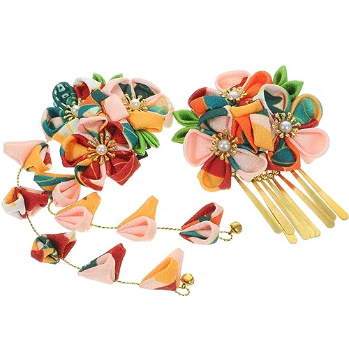 Adorainbow Haarspangen Für Kinder Blumenstirnband Im Japanischen Stil Modestoff Metallkopfbedeckung Exquisiter Haarschmuck Für Frauen Haarschmuck Für Kinder von Adorainbow