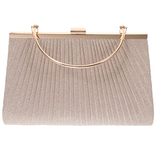 Adorainbow Handtasche Paillettenbesatz Kristalldekor Hochzeits-Clutch elegant Geldbörsen Damen Abendtasche Portemonnaie draussen Abendessen Tasche Prinzessin Tasche schmücken Frau Polyester von Adorainbow