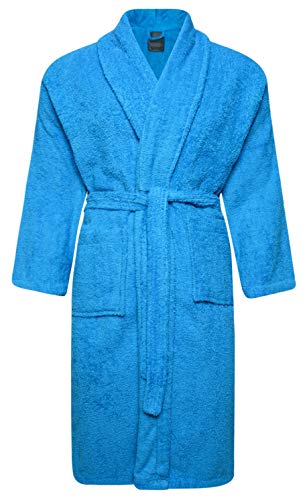 Adore Home Frottee Bademantel 100% Baumwolle für Damen & Herren - XL, Aquamarin von Adore Home