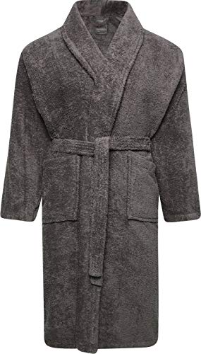 Adore Home Frottee Bademantel 100% Baumwolle für Damen & Herren - XL, Schiefer von Adore Home