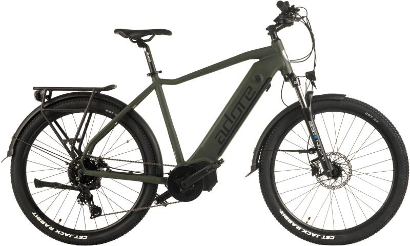 Adore "27,5" Alu Trekkingfahrrad STX-600 Mittelmotor 85NM / 15Ah" 9 Gang Shimano Cues Schaltwerk Kettenschaltung Mittelmotor 250 W Pedelec, Elektrofahrrad für Herren von Adore