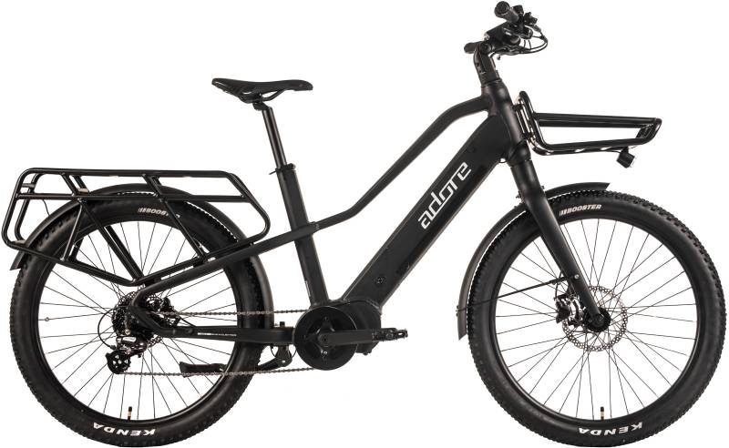 Adore "28" Alu Urban E-Bike CX-501 Mittelmotor 85NM / 15Ah Schwarz matt" 8 Gang Shimano Altus Schaltwerk Kettenschaltung Mittelmotor 250 W Pedelec, Elektrofahrrad für Damen und Herren von Adore