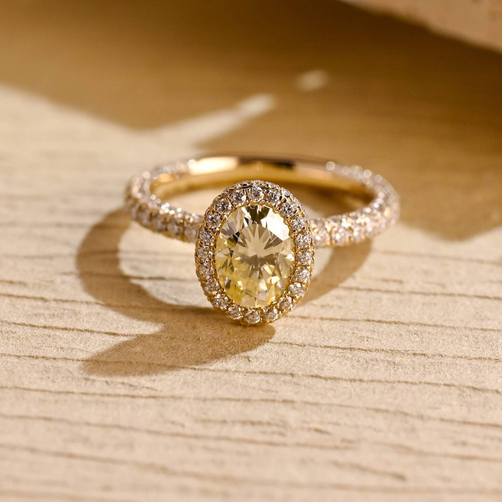 Solid Gold Oval Cut Gelb Moissanite Verlobungsring, Ehering Mit Pave, Art Deco Ring, Valentinstag/Jahrestag Geburtstagsgeschenk Solid Gold Oval Cut Gelb Moissanite Verlobungsring, Ehering Mit Pave, Art Deco Ring, Valentinstag/Jahrestag Geburtstagsgeschenk von Adorejeweller