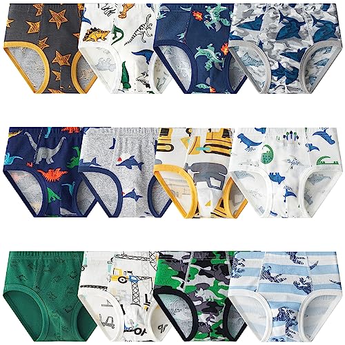 Adorel Jungen Unterhosen Slips Baumwolle 12er-Pack Tiere Fantasie 98 EU (Herstellergröße 100) von Adorel