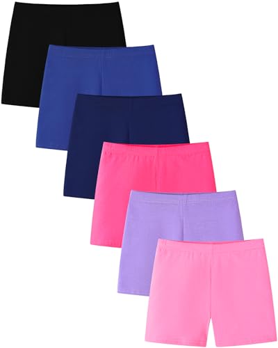 Adorel Mädchen Leggings Kurz Baumwolle Sommer Shorts Hosen Unterrock 6er-Pack Sonnenuntergang 134-140 EU (Herstellergröße 170) von Adorel