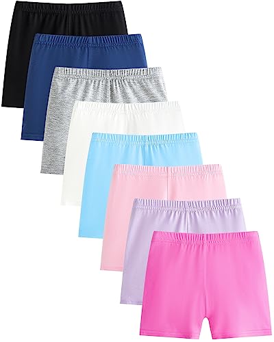 Adorel Mädchen Shorts Unterrock Sommer Kurz Dünn Leggings Radlerhosen 8er-Pack Stille Nacht 3-4 Jahre (Herstellergröße 110) von Adorel