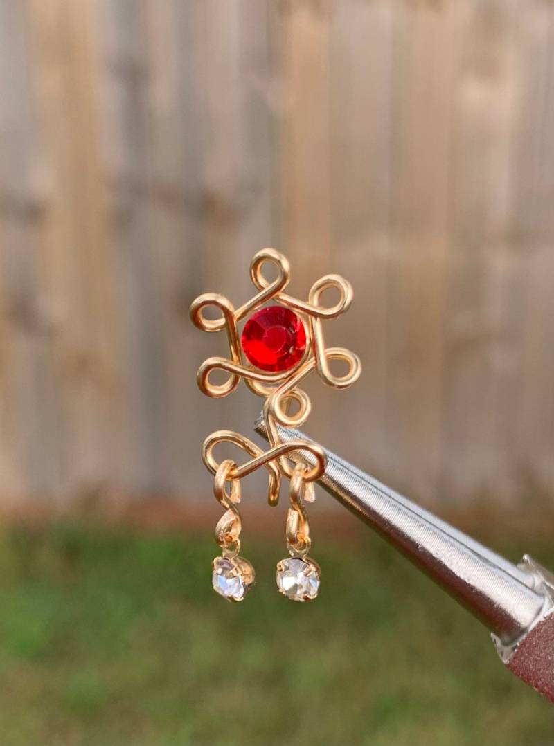 Dangle Nose Cuff Kein Piercing Notwendig Verstellbarer Fake/Faux Nasenring Großhandel Verfügbar von AdornedEssentials