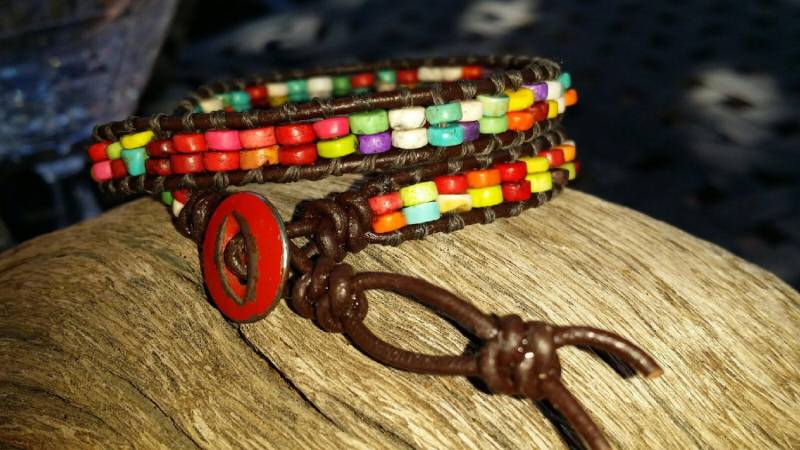 Doppelzimmer Wrap-Leder-Armband von AdornmentUndefined