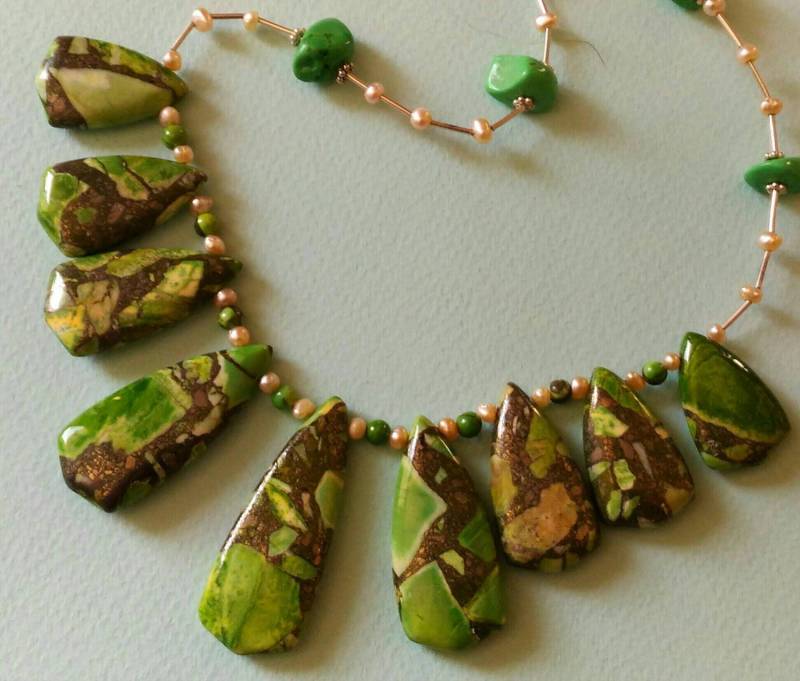 Collier Discret En Türkisen Vertes von AdornmentsToAdore