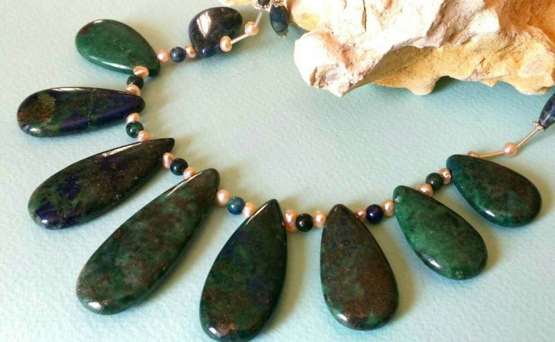 Halskette in Türkis Original von AdornmentsToAdore