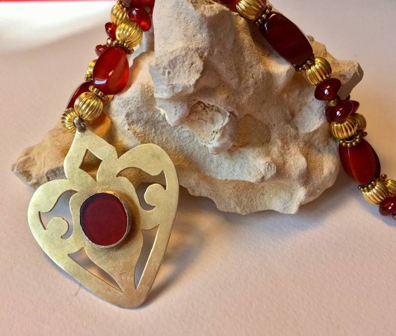 Schönes Collier Mit Anhänger Aus Der Turkoman Tekke Asyk von AdornmentsToAdore