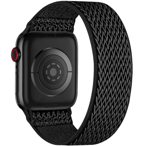 Adorve Geflochtenes Solace-Armband, kompatibel mit Apple Watch, 38 mm, 40 mm, 41 mm, 49 mm, 45 mm, 44 mm, 42 mm, für Damen und Herren, dehnbar, elastisch, Sportarmbänder für iWatch Ultra Serie von Adorve