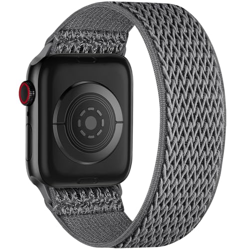 Adorve Kompatibel mit Apple Watch-Armbändern, 40 mm, 38 mm, 41 mm, 42 mm, 44 mm, 45 mm, 49 mm, für Damen und Herren, dehnbares Solo-Loop-Nylon, elastisch, Sport-Solace-Armbänder für iWatch-Bänder von Adorve