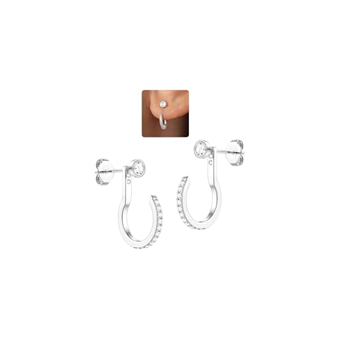 ADRAMATA Sterling Silber Ohrring für Damen | Front & Back Stecker Ohrring-Jackets von Adramata
