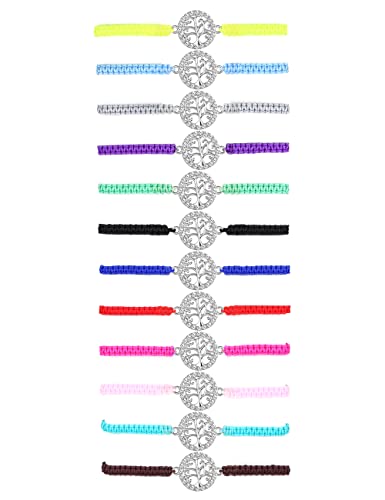 Adramata 12Pcs Freundschaftsarmband Damen Unendlichkeits Baum des Lebens Armbänder Passende Geflochtene Bunte Armbänder Set Verstellbare Stapelbare Handgefertigte Armbänder für Damen Mädchen Adramata 12Pcs Freundschaftsarmband Damen Unendlichkeits Baum des Lebens Armbänder Passende Geflochtene Bunte Armbänder Set Verstellbare Stapelbare Handgefertigte Armbänder für Damen Mädchen von Adramata