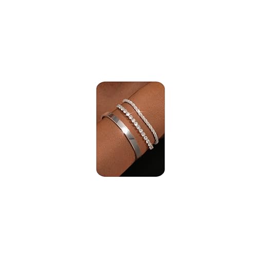 Adramata 3Pcs Set aus 925er Sterlingsilber-Armbändern für Damen Adramata 3Pcs Set aus 925er Sterlingsilber-Armbändern für Damen von Adramata