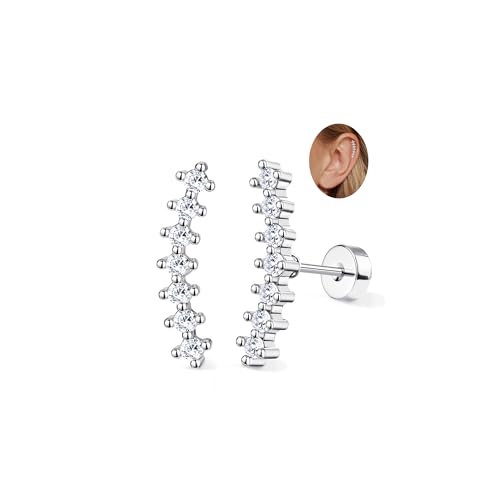 Adramata 2Pcs Helix Piercings Chirurgenstahl Ohrringe für Damen 16G Tragus Piercing Innengewinde Knorpel Ohrringe Ohrstecker Hypoallergen Piercing Ohr Tragus Conch Helix Piercing Gold Silber Adramata 2Pcs Helix Piercings Chirurgenstahl Ohrringe für Damen 16G Tragus Piercing Innengewinde Knorpel Ohrringe Ohrstecker Hypoallergen Piercing Ohr Tragus Conch Helix Piercing Gold Silber von Adramata