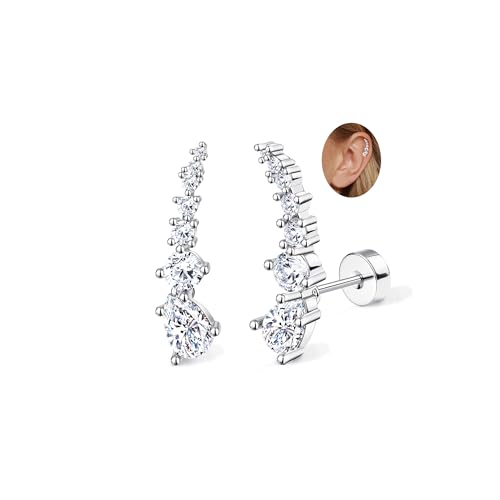 Adramata 2Pcs Helix Piercings Chirurgenstahl Ohrringe für Damen 16G Tragus Piercing Innengewinde Knorpel Ohrringe Ohrstecker Hypoallergen Piercing Ohr Tragus Conch Helix Piercing Gold Silber Adramata 2Pcs Helix Piercings Chirurgenstahl Ohrringe für Damen 16G Tragus Piercing Innengewinde Knorpel Ohrringe Ohrstecker Hypoallergen Piercing Ohr Tragus Conch Helix Piercing Gold Silber von Adramata
