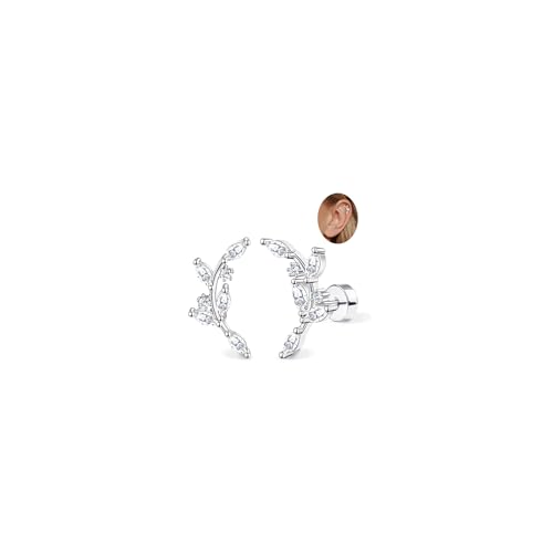 Adramata 2Pcs Helix Piercings Chirurgenstahl Ohrringe für Damen 16G Tragus Piercing Innengewinde Knorpel Ohrringe Ohrstecker Hypoallergen Piercing Ohr Tragus Conch Helix Piercing Gold Silber Adramata 2Pcs Helix Piercings Chirurgenstahl Ohrringe für Damen 16G Tragus Piercing Innengewinde Knorpel Ohrringe Ohrstecker Hypoallergen Piercing Ohr Tragus Conch Helix Piercing Gold Silber von Adramata
