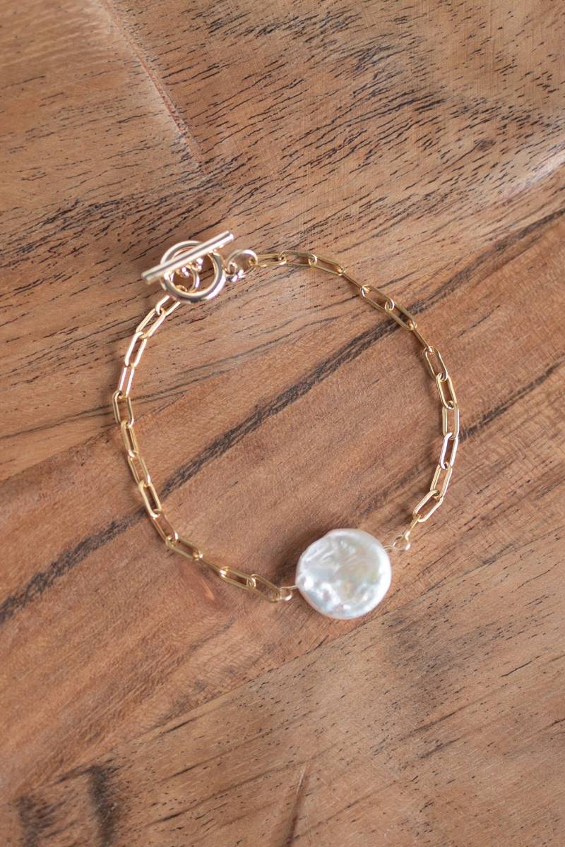 Echte Münze Perle Armband | Perlenarmband Gold Filled Schmuck Süßwasser Perlen Geschenk Für Sie Echte Münze Perle Armband | Perlenarmband Gold Filled Schmuck Süßwasser Perlen Geschenk Für Sie von LivAndAdri