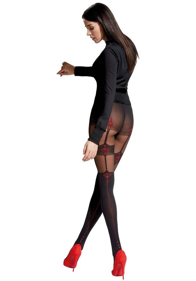 Adrian Hosiery Strumpfhose im Strapsdesign Cecile 40 DEN (Packung 1 St. 1er-Pack) verführerisch von Adrian Hosiery