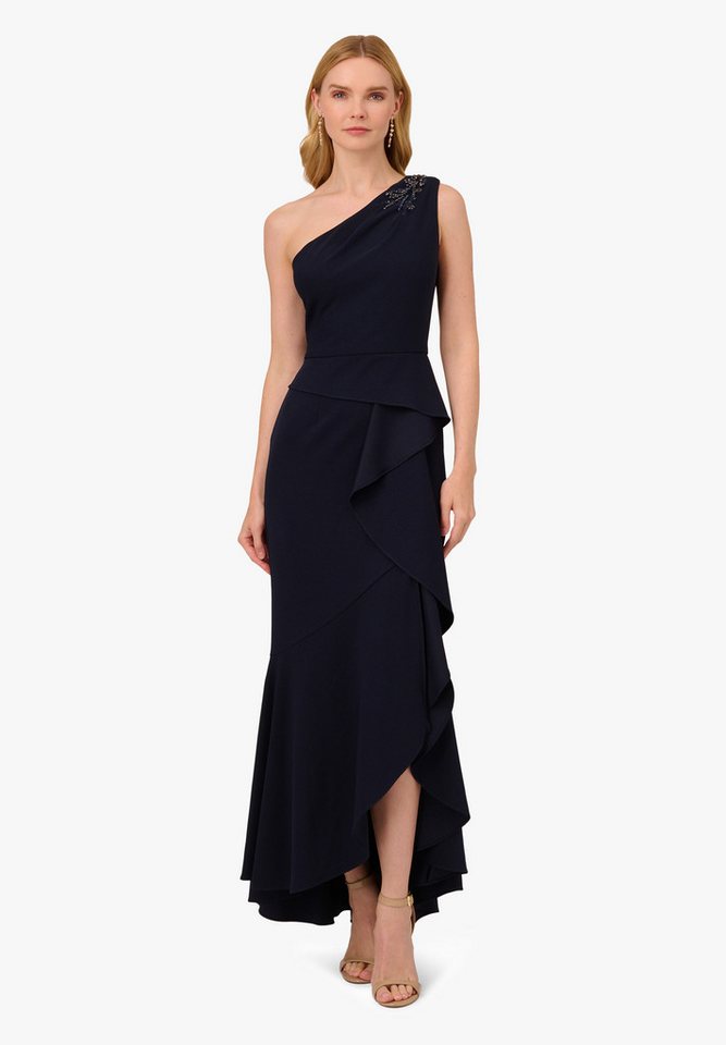 Adrianna Papell Abendkleid Beaded Knit Crepe Gown Tailliert, figurbetont, elegant von Adrianna Papell