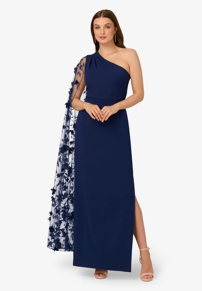 Adrianna Papell Abendkleid Crepe One Shoulder Dress Elegant, zeitlos, stilvoll von Adrianna Papell