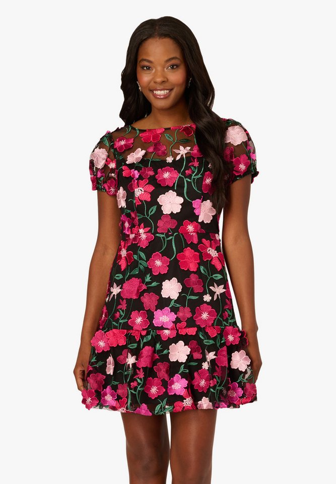 Adrianna Papell Abendkleid Embroidered Flounce Dress Tailliert, figurbetont, elegant von Adrianna Papell