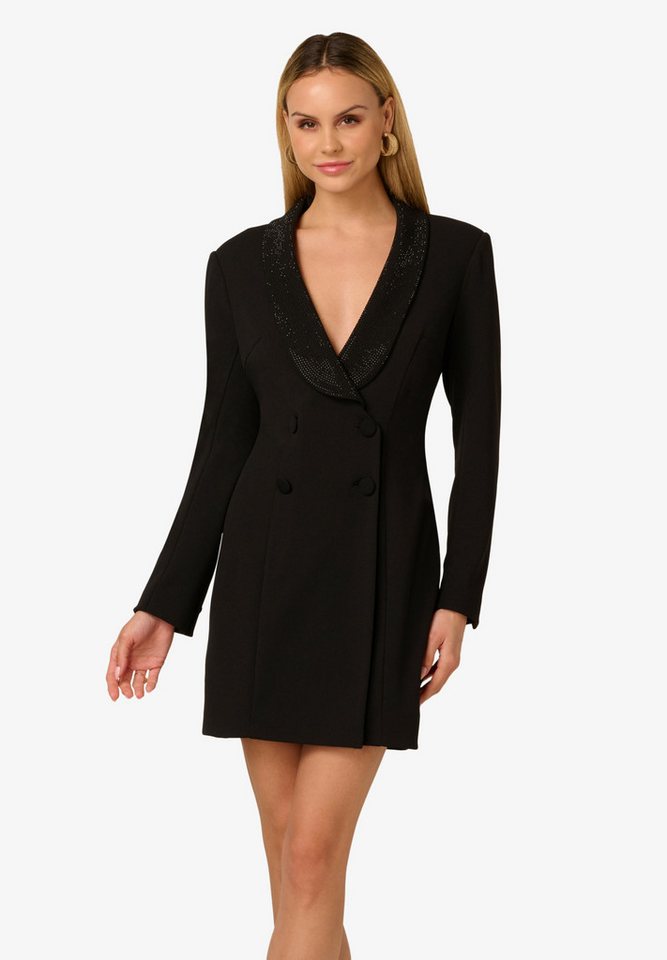 Adrianna Papell Abendkleid Knit Crepe Blazer Dress Glamourös, schimmernd, stilvoll von Adrianna Papell