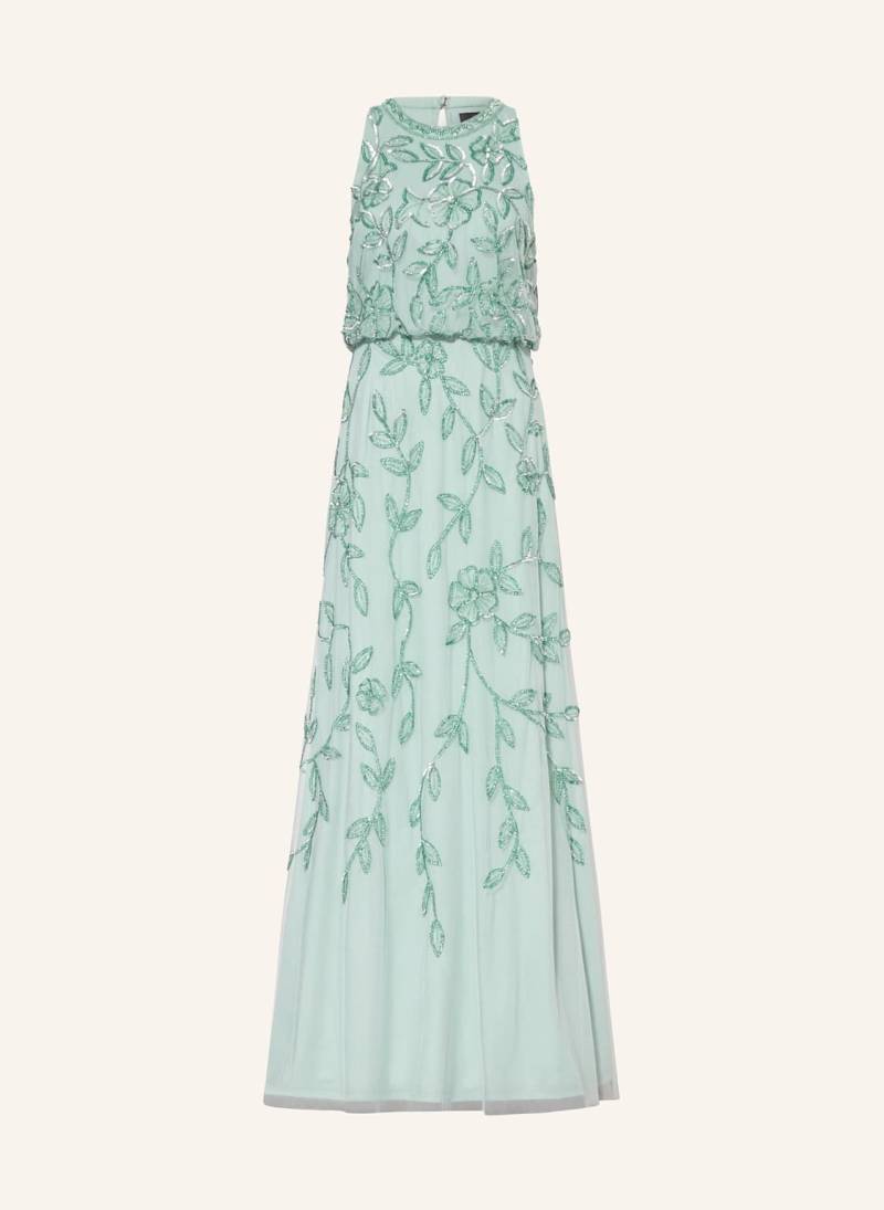 Adrianna Papell Abendkleid Mit Pailletten Und Schmuckperlen blau von Adrianna Papell