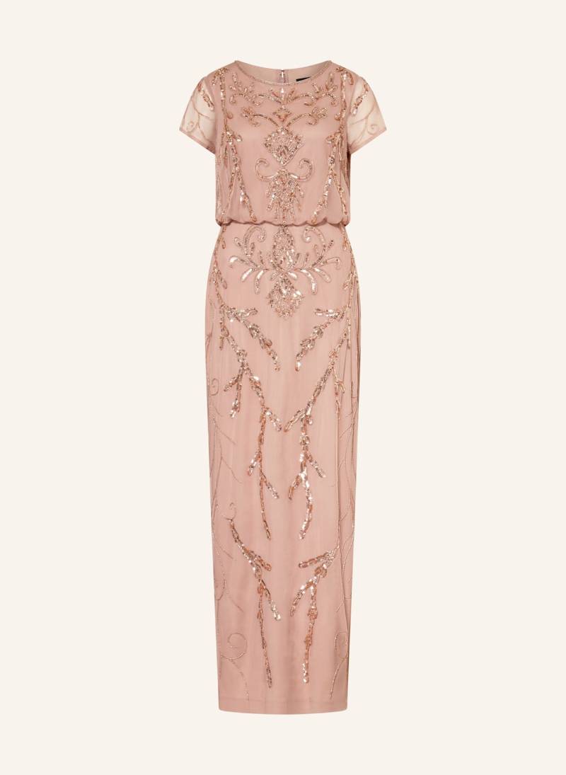 Adrianna Papell Abendkleid Mit Pailletten Und Schmuckperlen rosegold von Adrianna Papell