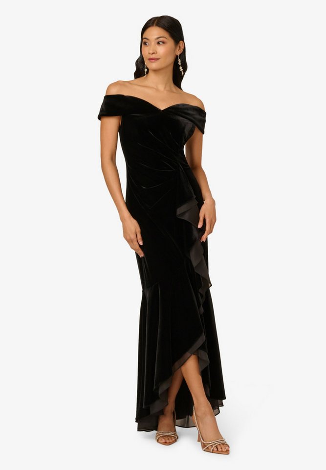 Adrianna Papell Abendkleid Velvet Off The Shoulder Gown Tailliert, figurbetont, elegant von Adrianna Papell