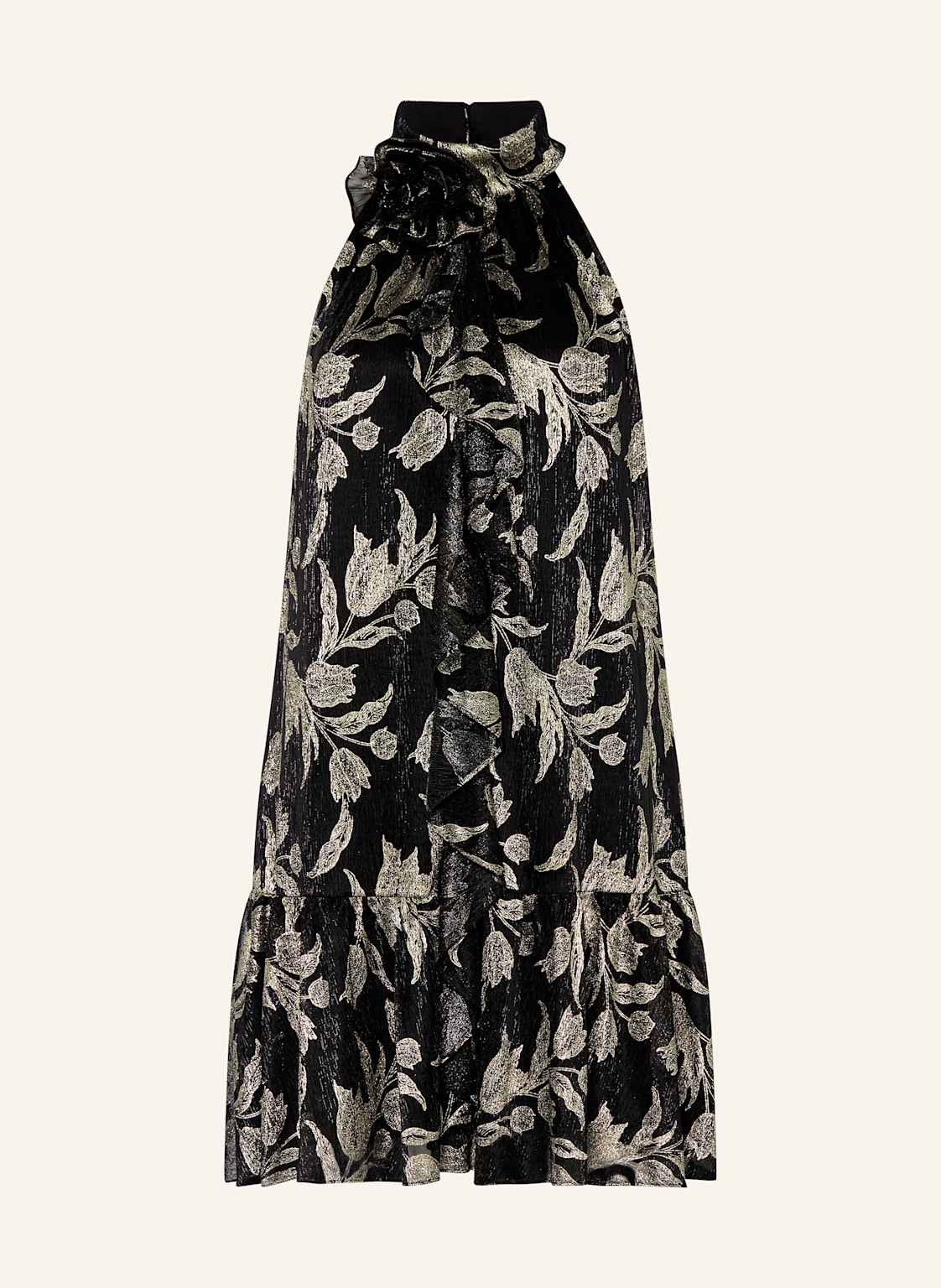 Adrianna Papell Cocktailkleid Mit Glitzergarn Und Volants schwarz von Adrianna Papell