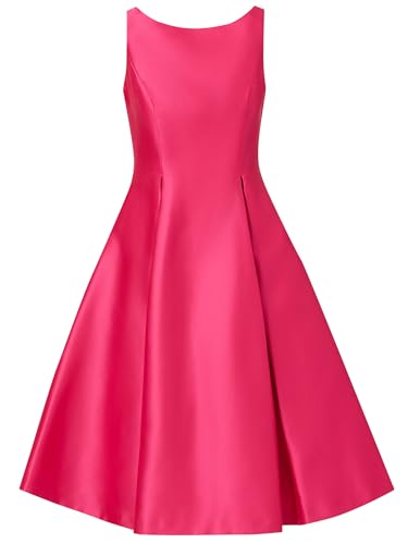 Adrianna Papell Damen Sleeveless Mid-Length Party Dress with V-Back Kleid für besondere Anlässe, Pink (Electric Pink), 42 von Adrianna Papell