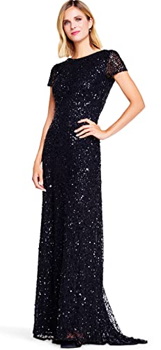 Adrianna Papell - Damen - Langes Abendkleid - Scoop Back Long Dress - Cocktail, Abend, Mutter der Braut, Hochzeit, Anlass von Adrianna Papell