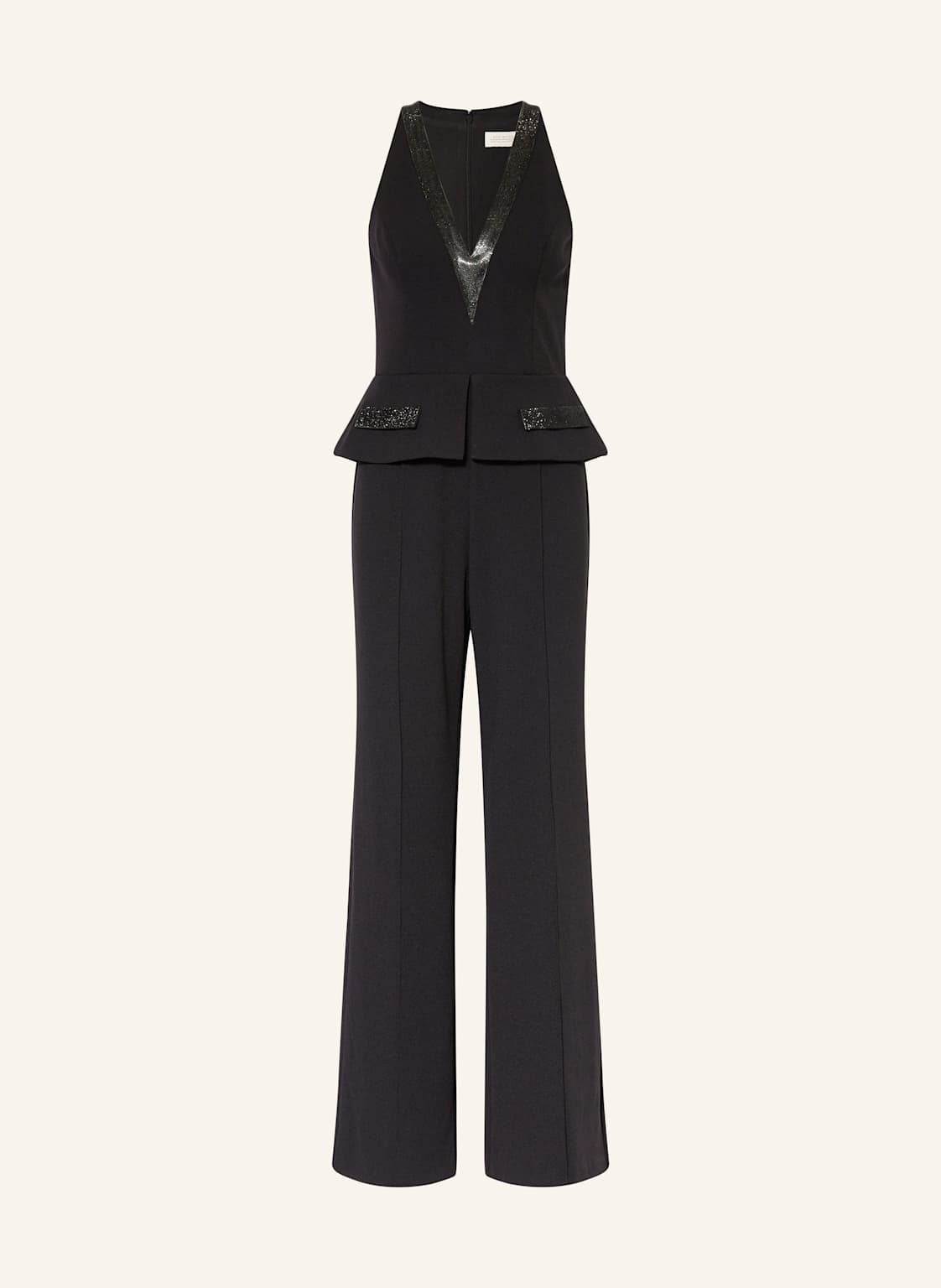 Adrianna Papell Jumpsuit Mit Schmucksteinen schwarz von Adrianna Papell