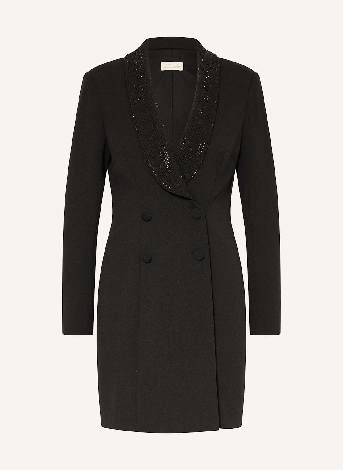 Adrianna Papell Longblazer Mit Schmucksteinen schwarz von Adrianna Papell